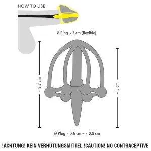 Penisplug Deluxe - Eichelkäfig mit Stimulationskugeln Penisplug Deluxe - Eichelkäfig mit Stimulationskugeln – Bild 7