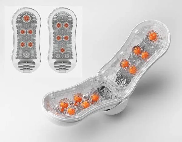 TENGA Flip Orb - Blowjob-Simulation & 2-Punkte-Stimulation Weiß/Transparent/Orange TENGA Flip Orb - Blowjob-Simulation & 2-Punkte-Stimulation Weiß/Transparent/Orange