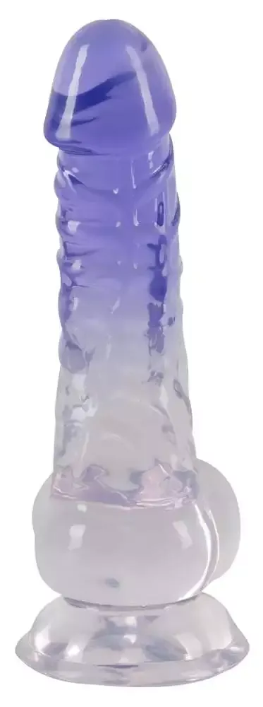 Crystal Naturdildo mit Saugfuß - Für intensive Stimulation Transparent/Lila Crystal Naturdildo mit Saugfuß - Für intensive Stimulation Transparent/Lila