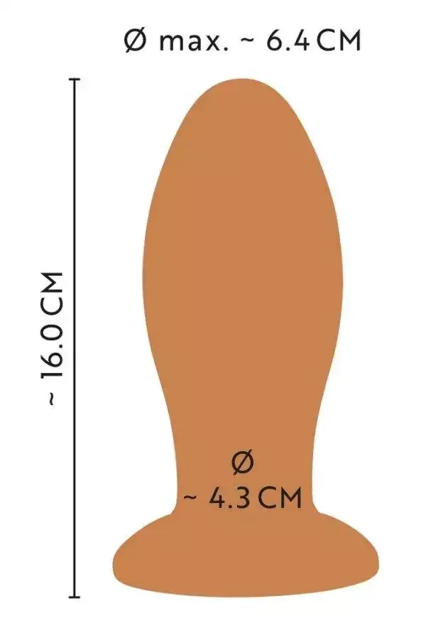 ANOS Big soft butt plug with s ANOS Big soft butt plug with s