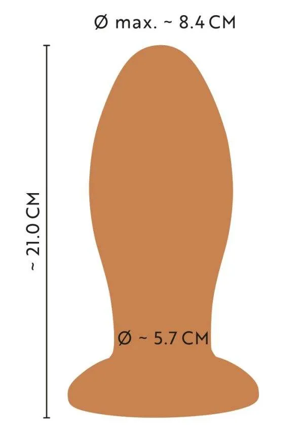 ANOS Giant soft butt plug with ANOS Giant soft butt plug with