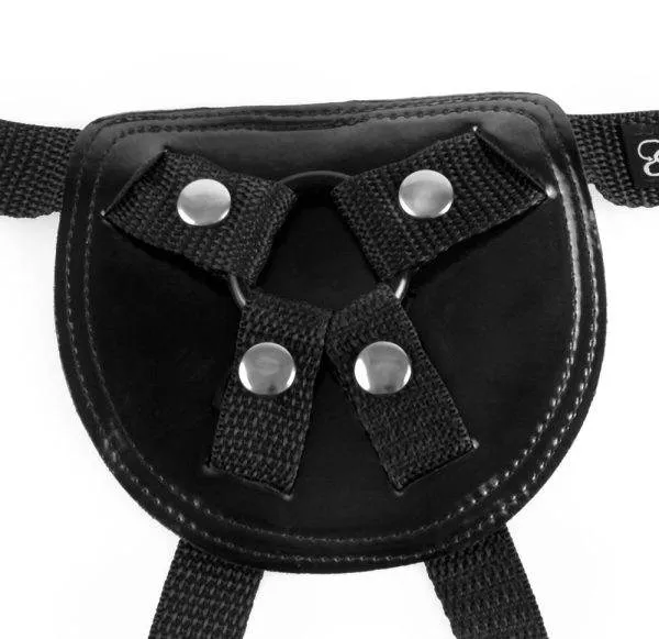 Fetish Fantasy Series Pegging Harness - Lack-Optik, Größenverstellbar, inkl. 3 Ringe Fetish Fantasy Series Pegging Harness - Lack-Optik, Größenverstellbar, inkl. 3 Ringe