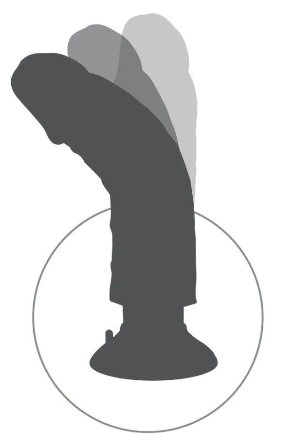 King Cock Naturvibrator - Flexibler Multispeed-Vibrator Hautfarben hell/Schwarz King Cock Naturvibrator - Flexibler Multispeed-Vibrator Hautfarben hell/Schwarz
