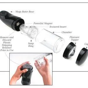 Pipedream Extreme Toyz - Mega-Bator Vagina, automatischer Masturbator weiß/schwarz/transparent Pipedream Extreme Toyz - Mega-Bator Vagina, automatischer Masturbator weiß/schwarz/transparent – Bild 6