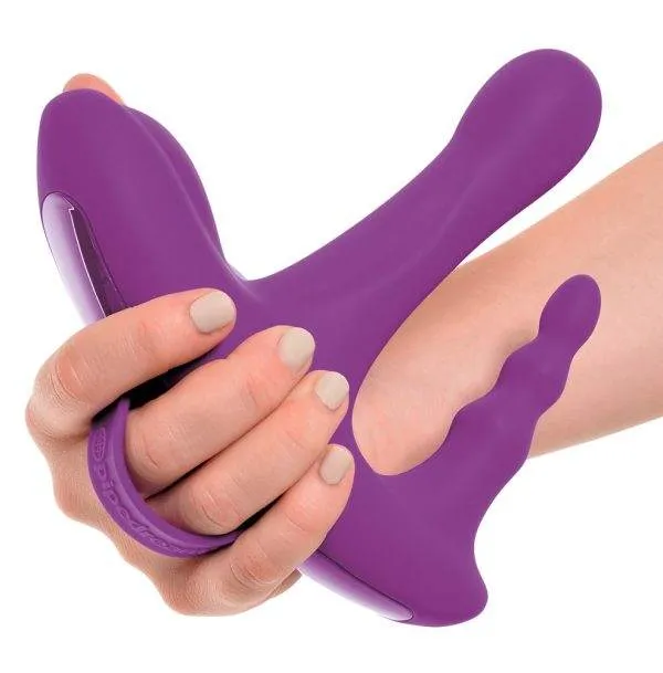 Threesome Vibrator - Dreifache Stimulation, 10 Vibrationsmodi, Fernbedienung Threesome Vibrator - Dreifache Stimulation, 10 Vibrationsmodi, Fernbedienung