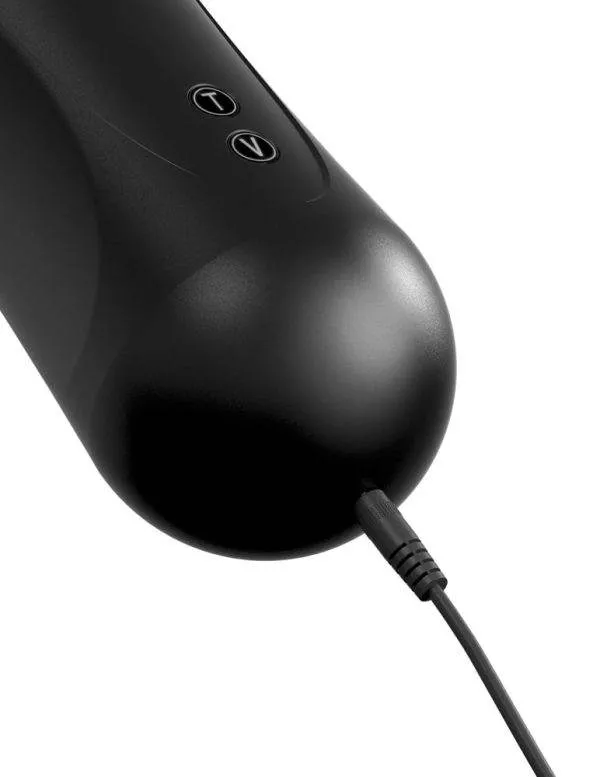 PDX Elite - Automatischer Masturbator mit Vibrations- und Stoßmodi Schwarz/Transparent PDX Elite - Automatischer Masturbator mit Vibrations- und Stoßmodi Schwarz/Transparent