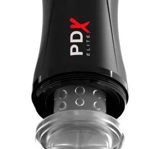 PDX Elite - Automatischer Masturbator mit Vibrations- und Stoßmodi Schwarz/Transparent PDX Elite - Automatischer Masturbator mit Vibrations- und Stoßmodi Schwarz/Transparent – Bild 7