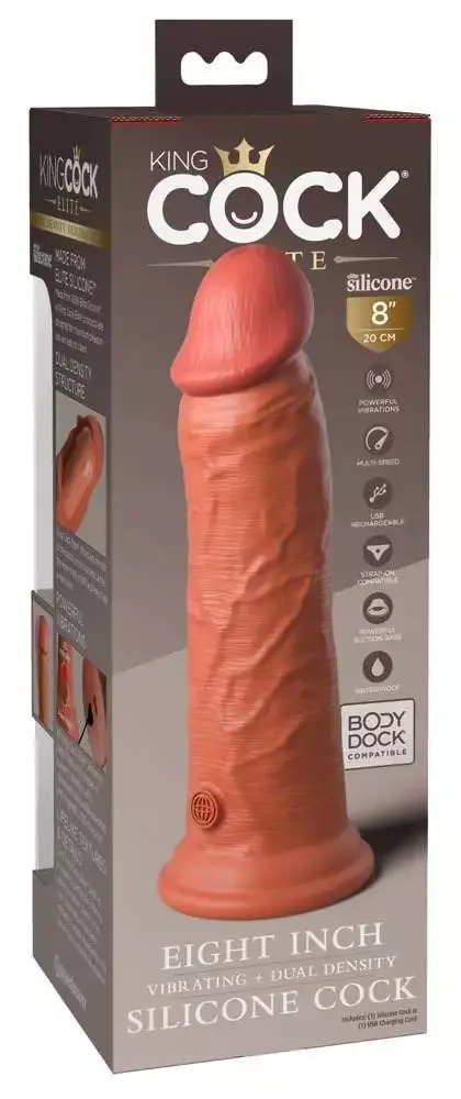 King Cock Elite Vibrating + Dual Density Naturvibrator 8 King Cock Elite Vibrating + Dual Density Naturvibrator 8