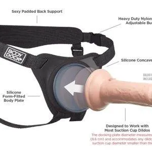 Body Dock Elite Harness - Komfortabler Umschnallgurt mit Silikon-Andockplatte Body Dock Elite Harness - Komfortabler Umschnallgurt mit Silikon-Andockplatte – Bild 6