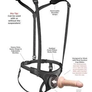 Body Dock Strap-On Suspenders - Komfortabler Umschnallgurt mit Silikon-Andockplatte Body Dock Strap-On Suspenders - Komfortabler Umschnallgurt mit Silikon-Andockplatte – Bild 6