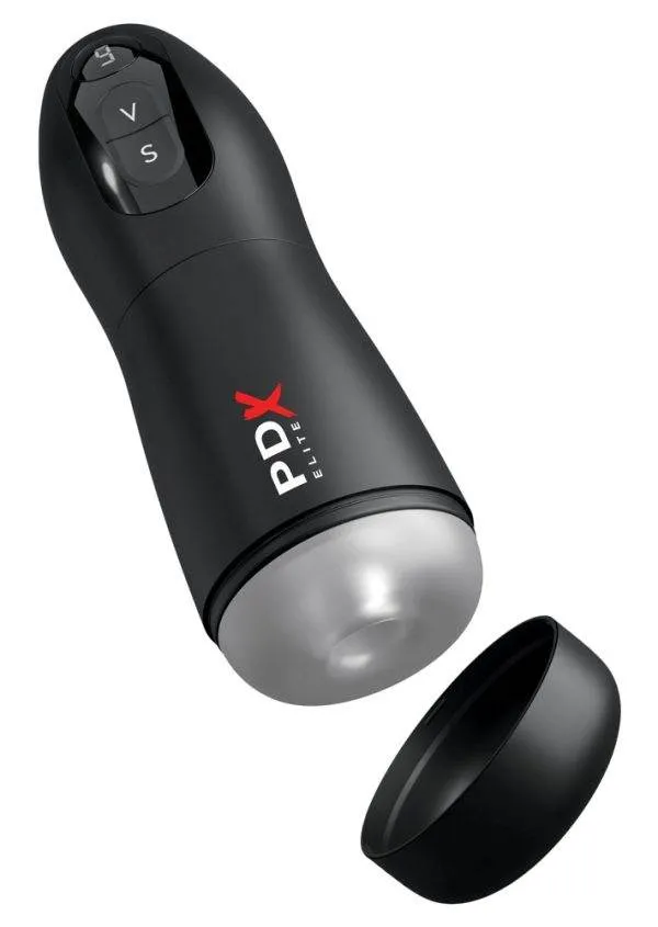 PDX Elite Suck-O-Matic Masturbator - Vollautomatischer Blowjob, USB wiederaufladbar, 7 Vibrations- und 7 Saugmodi PDX Elite Suck-O-Matic Masturbator - Vollautomatischer Blowjob, USB wiederaufladbar, 7 Vibrations- und 7 Saugmodi