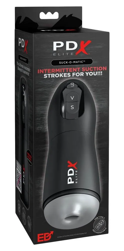 05476620000_verp PDX Elite Suck-O-Matic Masturbator - Vollautomatischer Blowjob, USB wiederaufladbar, 7 Vibrations- und 7 Saugmodi