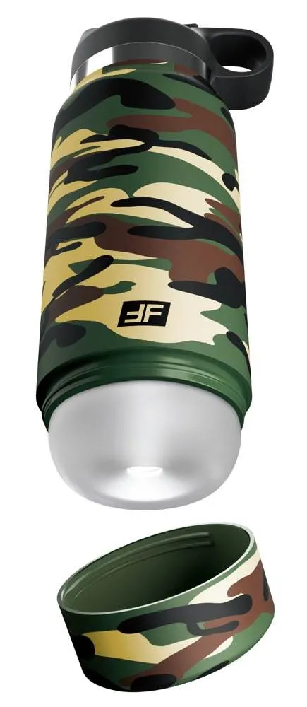 PDX Plus+ Fap Flask Happy Camper Masturbator, Tarnmuster, diskret, unterwegs, raffinierte Stimulationsstruktur, Flip-Top-Saugventil, Daumenschlaufe, lebensechtes Erlebnis, 23,8 cm, 600 g. PDX Plus+ Fap Flask Happy Camper Masturbator, Tarnmuster, diskret, unterwegs, raffinierte Stimulationsstruktur, Flip-Top-Saugventil, Daumenschlaufe, lebensechtes Erlebnis, 23,8 cm, 600 g.