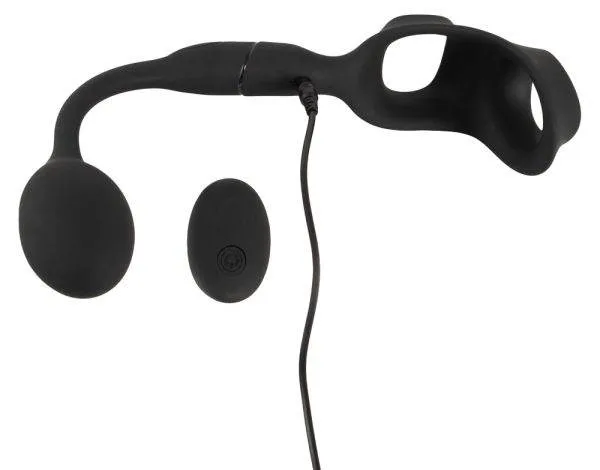 Rebel Cock Ring mit Vibro-Analplug - 10 Vibrationsmodi, kabellose Fernbedienung Rebel Cock Ring mit Vibro-Analplug - 10 Vibrationsmodi, kabellose Fernbedienung