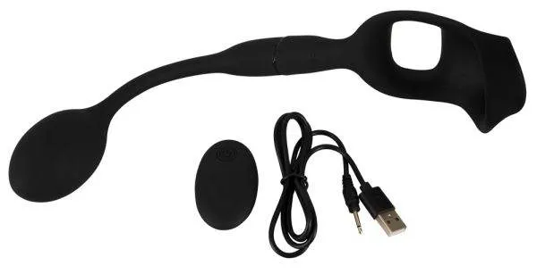 Rebel Cock Ring mit Vibro-Analplug - 10 Vibrationsmodi, kabellose Fernbedienung Rebel Cock Ring mit Vibro-Analplug - 10 Vibrationsmodi, kabellose Fernbedienung