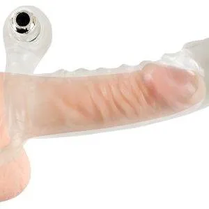 Crystal Clear Vibrating Sleeve - Penishülle mit Hodenring und Vibration Crystal Clear Vibrating Sleeve - Penishülle mit Hodenring und Vibration – Bild 7