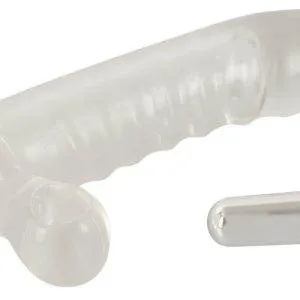 Crystal Clear Vibrating Sleeve - Penishülle mit Hodenring und Vibration Crystal Clear Vibrating Sleeve - Penishülle mit Hodenring und Vibration – Bild 8