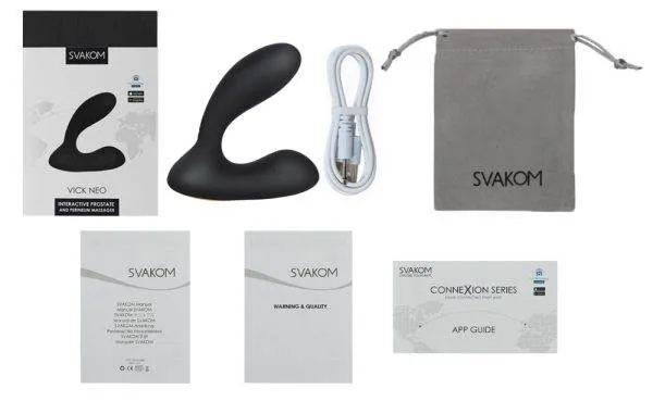 SVAKOM Vick Neo - Leiser Analvibrator für Prostata & Perineum Schwarz/Gold SVAKOM Vick Neo - Leiser Analvibrator für Prostata & Perineum Schwarz/Gold