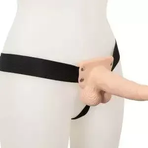You2Toys Vibrating Strap-On Sleeve - Hohler Naturdildo mit Vibration You2Toys Vibrating Strap-On Sleeve - Hohler Naturdildo mit Vibration – Bild 6