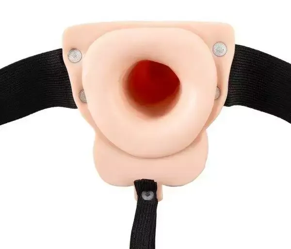 You2Toys Vibrating Strap-On Sleeve - Hohler Naturdildo mit Vibration You2Toys Vibrating Strap-On Sleeve - Hohler Naturdildo mit Vibration