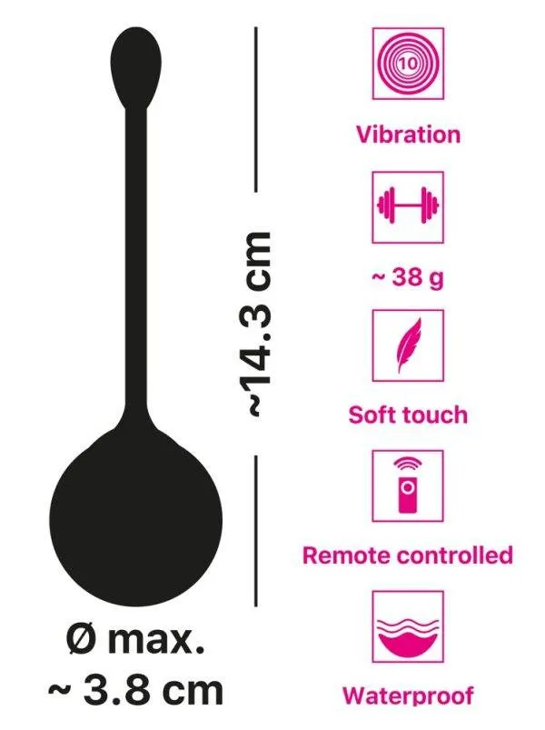 You2Toys Vibrokugel RC Love Ball - 10 Vibrationsmodi You2Toys Vibrokugel RC Love Ball - 10 Vibrationsmodi