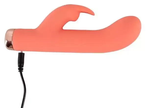 Peachy Mini Rabbit Vibrator - Kompakt & kraftvoll, 10 Vibrationsmodi Koralle/Gold Peachy Mini Rabbit Vibrator - Kompakt & kraftvoll, 10 Vibrationsmodi Koralle/Gold