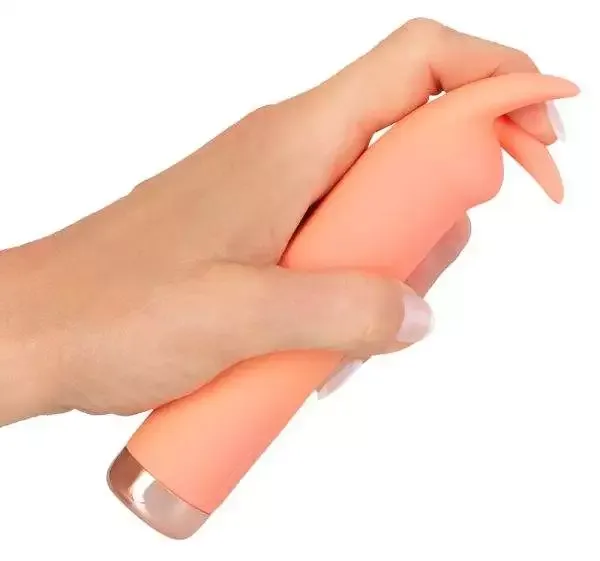 Peachy Mini Trickle Vibrator - Kompakter Spaß für unterwegs! Koralle/Gold Peachy Mini Trickle Vibrator - Kompakter Spaß für unterwegs! Koralle/Gold
