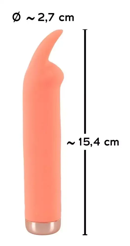 Peachy Mini Trickle Vibrator - Kompakter Spaß für unterwegs! Koralle/Gold Peachy Mini Trickle Vibrator - Kompakter Spaß für unterwegs! Koralle/Gold