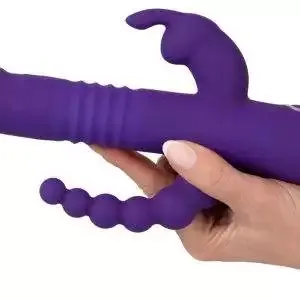 Sweet Smile Triple Thrusting V - Stoßvibrator mit Klitoris- und Analvibrator Sweet Smile Triple Thrusting V - Stoßvibrator mit Klitoris- und Analvibrator – Bild 6