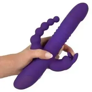 Sweet Smile Triple Thrusting V - Stoßvibrator mit Klitoris- und Analvibrator Sweet Smile Triple Thrusting V - Stoßvibrator mit Klitoris- und Analvibrator – Bild 7