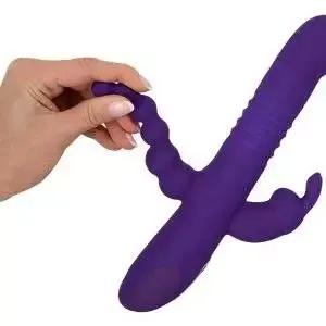 Sweet Smile Triple Thrusting V - Stoßvibrator mit Klitoris- und Analvibrator Sweet Smile Triple Thrusting V - Stoßvibrator mit Klitoris- und Analvibrator – Bild 8