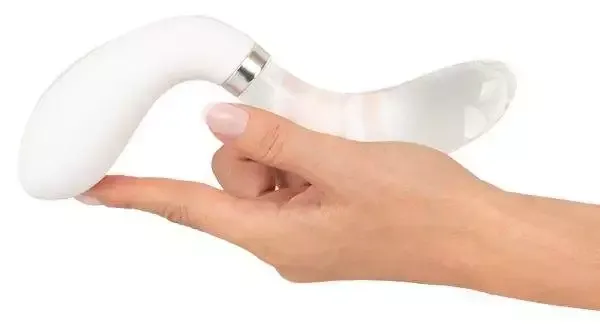 Liaison Curve - Edel eleganter Curve LED Vibrator Weiß/Transparent Liaison Curve - Edel eleganter Curve LED Vibrator Weiß/Transparent