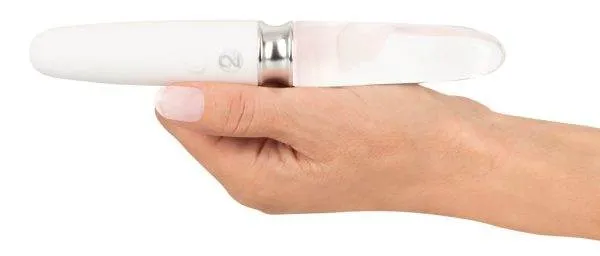 Liaison Straight LED Vibrator - Silikon & Glas, 10 Vibrationsmodi, wiederaufladbar Weiß/Transparent Liaison Straight LED Vibrator - Silikon & Glas, 10 Vibrationsmodi, wiederaufladbar Weiß/Transparent