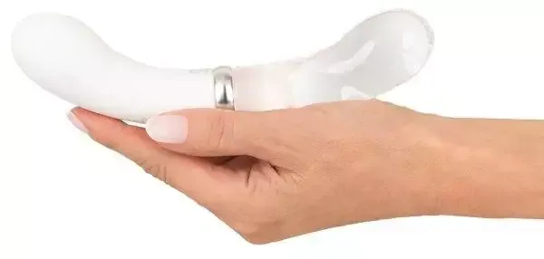 Liaison G-Spot - Silikon-Glas Vibrator Weiß/Transparent Liaison G-Spot - Silikon-Glas Vibrator Weiß/Transparent