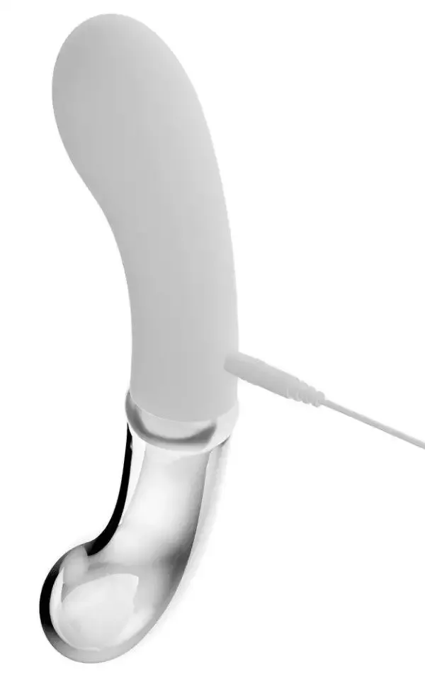 Liaison G-Spot - Silikon-Glas Vibrator Weiß/Transparent Liaison G-Spot - Silikon-Glas Vibrator Weiß/Transparent