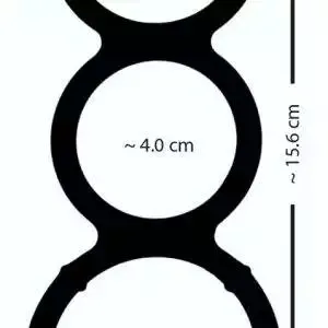 You2Toys Metallic Silicone Triple Ring - Perfekte Unterstützung für Penis und Hoden You2Toys Metallic Silicone Triple Ring - Perfekte Unterstützung für Penis und Hoden – Bild 7