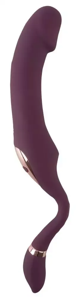 Javida Nodding Tip Vibrator - Doppelvibrator für Dual-Stimulation Lila/Rosegold Javida Nodding Tip Vibrator - Doppelvibrator für Dual-Stimulation Lila/Rosegold