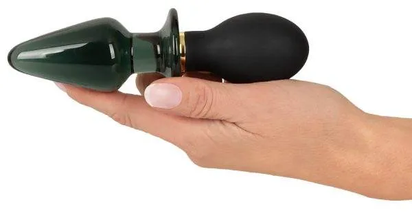 ANOS Double-Ended Vibro-Analplug - Silikon & Glas ANOS Double-Ended Vibro-Analplug - Silikon & Glas