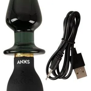 ANOS Double-Ended Vibro-Analplug - Silikon & Glas ANOS Double-Ended Vibro-Analplug - Silikon & Glas – Bild 8