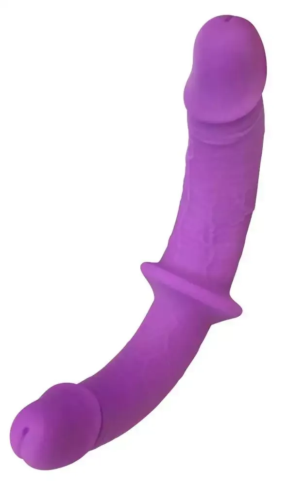 Sweet Smile Super Soft Double - Strap-On mit herausnehmbarem Doppeldildo Lila/Schwarz Sweet Smile Super Soft Double - Strap-On mit herausnehmbarem Doppeldildo Lila/Schwarz