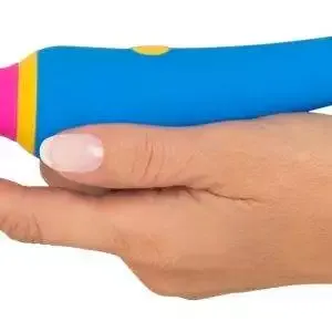 You2Toys - Kompakter wand vibrator, trendiges Color-Blocking Blau/Pink/Gelb You2Toys - Kompakter wand vibrator, trendiges Color-Blocking Blau/Pink/Gelb – Bild 6