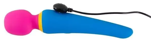 You2Toys - Kompakter wand vibrator, trendiges Color-Blocking Blau/Pink/Gelb You2Toys - Kompakter wand vibrator, trendiges Color-Blocking Blau/Pink/Gelb