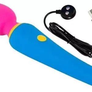You2Toys - Kompakter wand vibrator, trendiges Color-Blocking Blau/Pink/Gelb You2Toys - Kompakter wand vibrator, trendiges Color-Blocking Blau/Pink/Gelb – Bild 8