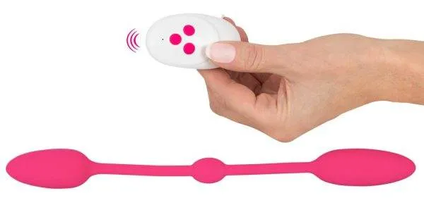 Sweet Smile RC Double Pleasure Love Balls - Vibrobullets, Silikonband, 2 Motoren, 10 Vibrationsmodi, wasserdicht, wiederaufladbar, flexibel, lila Sweet Smile RC Double Pleasure Love Balls - Vibrobullets, Silikonband, 2 Motoren, 10 Vibrationsmodi, wasserdicht, wiederaufladbar, flexibel, lila