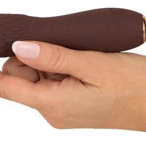 You2Toys Hazel Power-Vibe. Flexibler Kopf, 10 Vibrationsmodi, samtig-seidige Oberfläche. Braun/Gold You2Toys Hazel Power-Vibe. Flexibler Kopf, 10 Vibrationsmodi, samtig-seidige Oberfläche. Braun/Gold – Bild 7