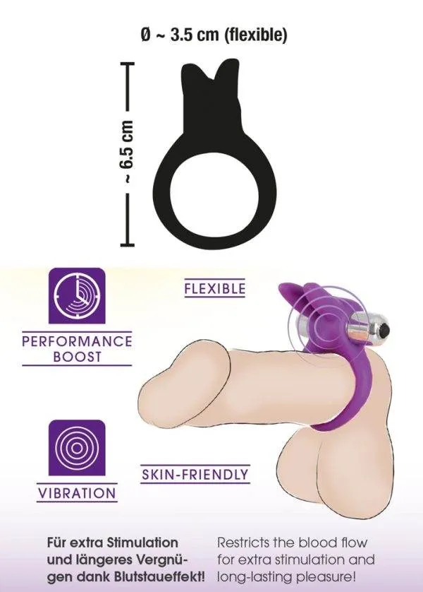 Sweet Smile Vibro-Penisring mit Klitorisreizer Sweet Smile Vibro-Penisring mit Klitorisreizer