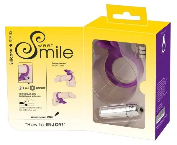 Sweet Smile Vibro-Penisring mit Klitorisreizer Sweet Smile Vibro-Penisring mit Klitorisreizer
