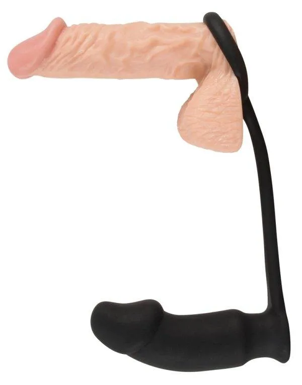 Black Velvets Vibro-Analplug mit Penis-/Hodenring Black Velvets Vibro-Analplug mit Penis-/Hodenring
