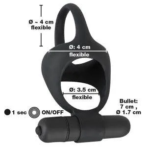 Black Velvets Vibrating Cock & Ball Ring - Starke Vibrationen! Black Velvets Vibrating Cock & Ball Ring - Starke Vibrationen! – Bild 8