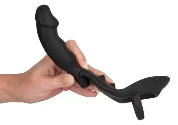 Black Velvets Vibro-Ring mit Analplug Black Velvets Vibro-Ring mit Analplug